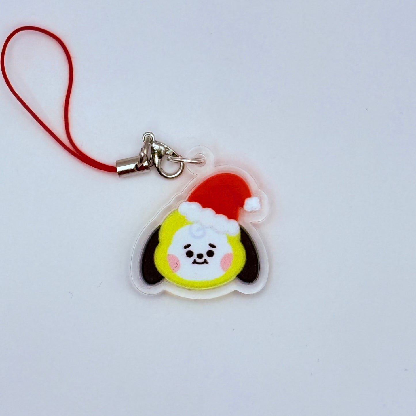 BT21 Santa Hat Double-Sided Phone Charm