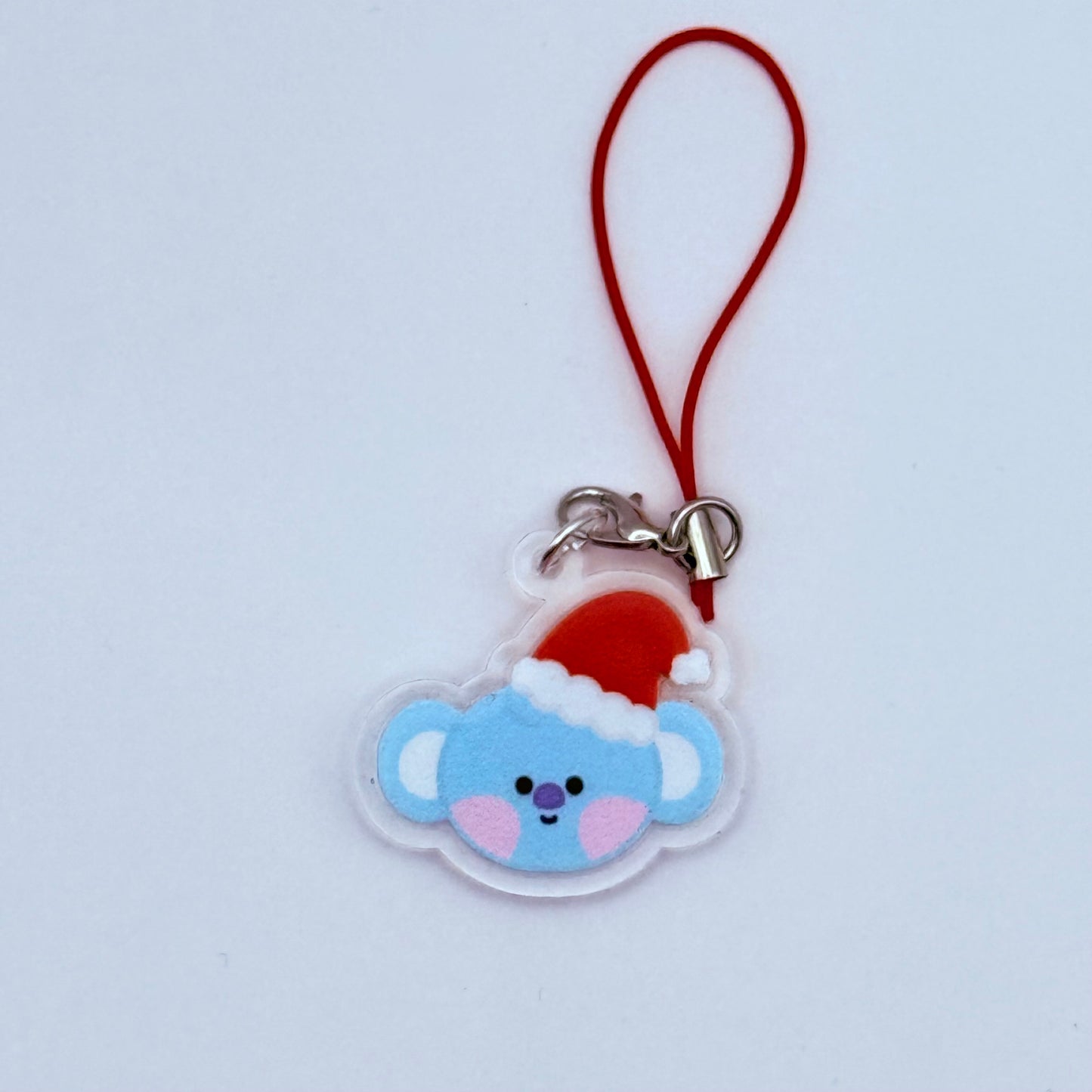 BT21 Santa Hat Double-Sided Phone Charm