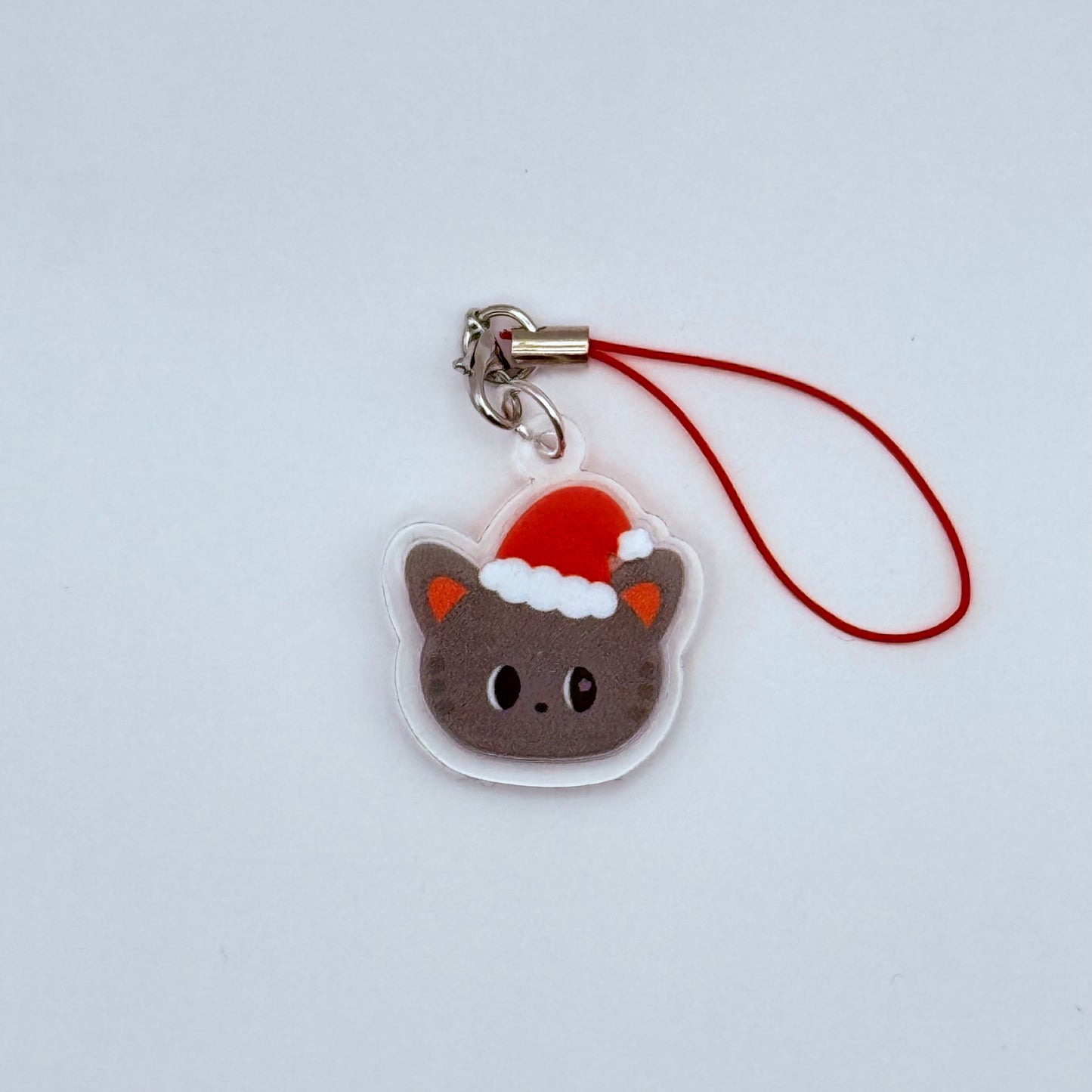 PPULBATU Santa Hat Double-Sided Phone Charm