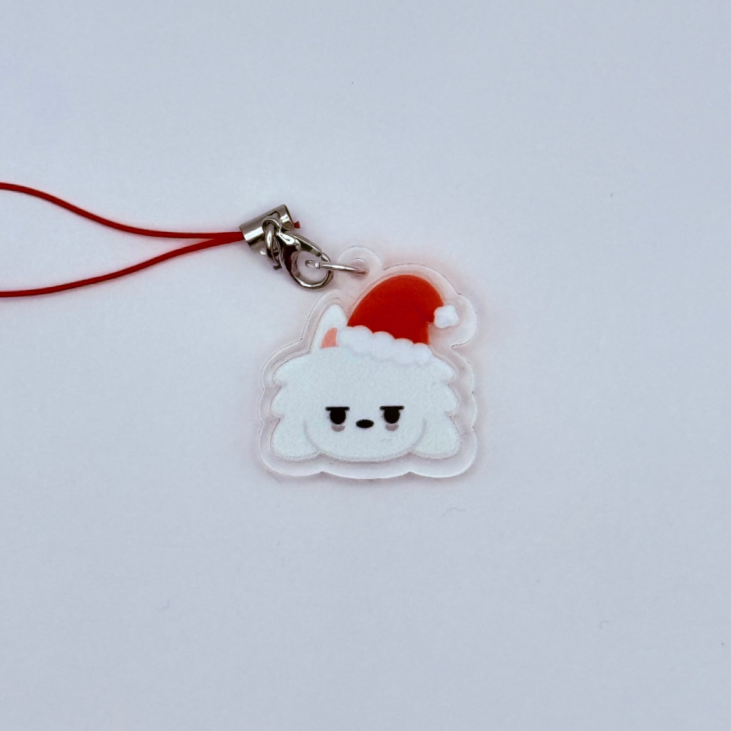 PPULBATU Santa Hat Double-Sided Phone Charm