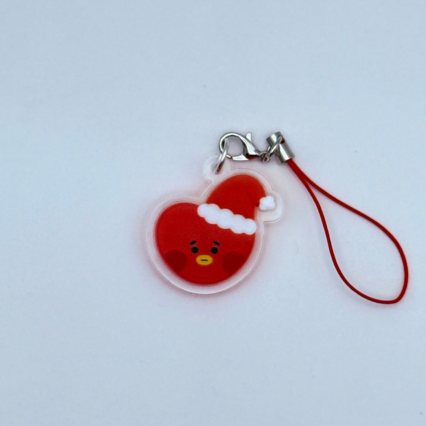 BT21 Santa Hat Double-Sided Phone Charm