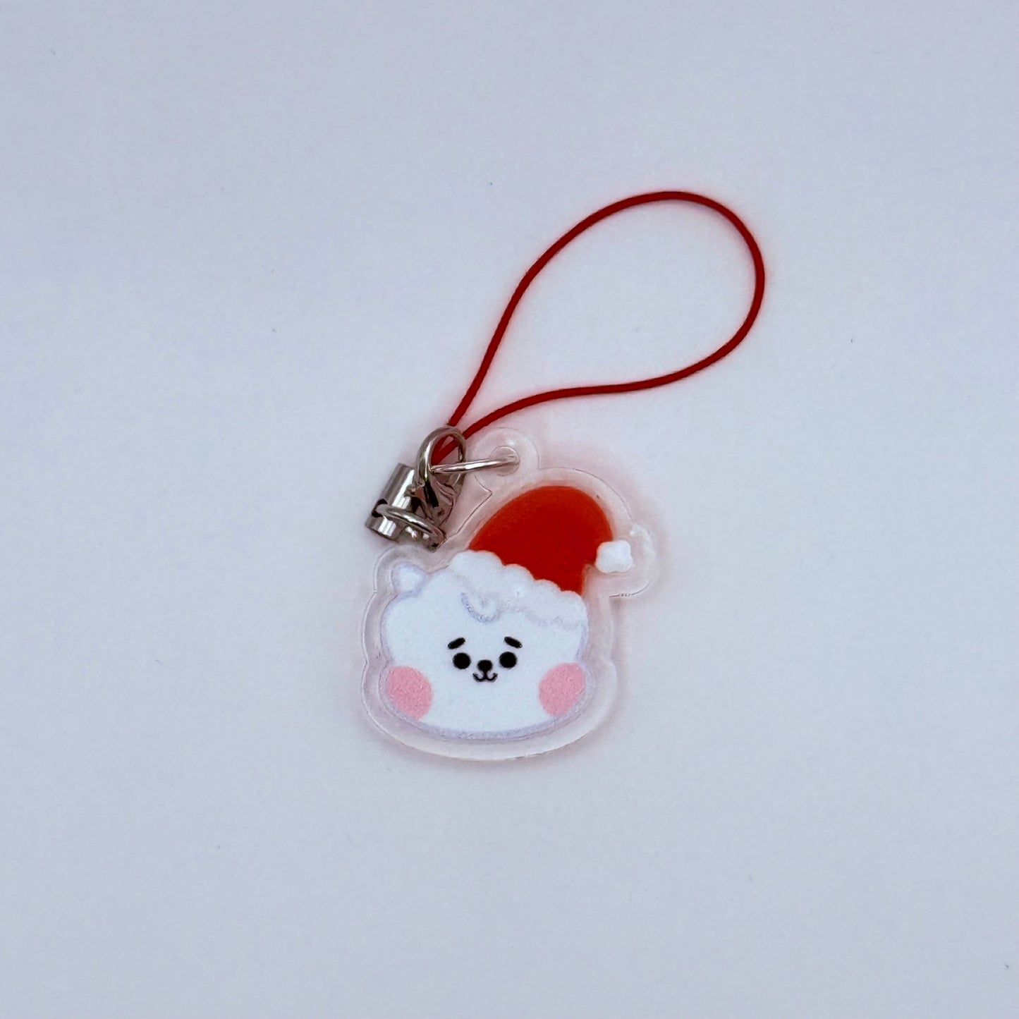 BT21 Santa Hat Double-Sided Phone Charm