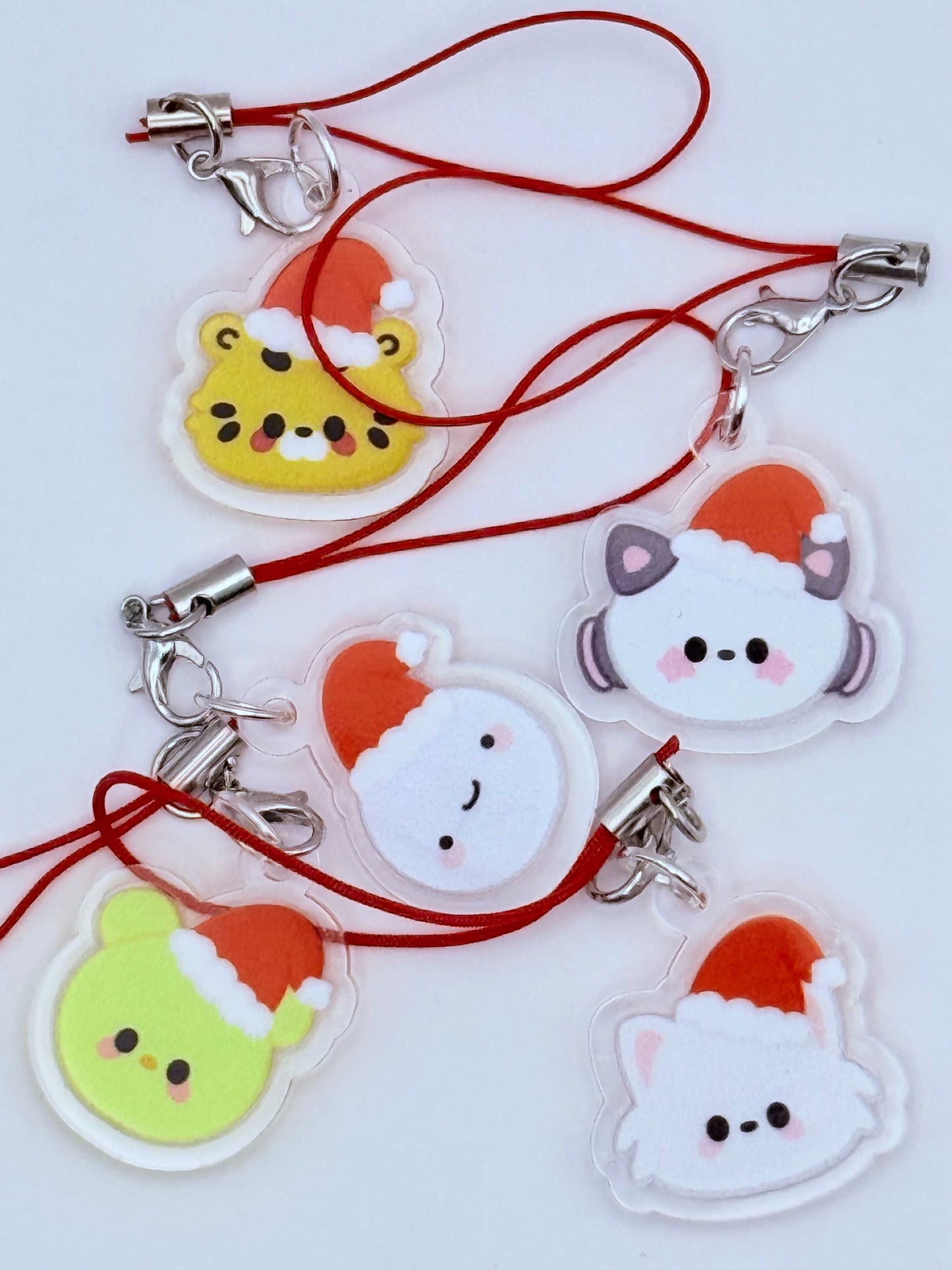 Fim's Club Santa Hat Double-Sided Phone Charm