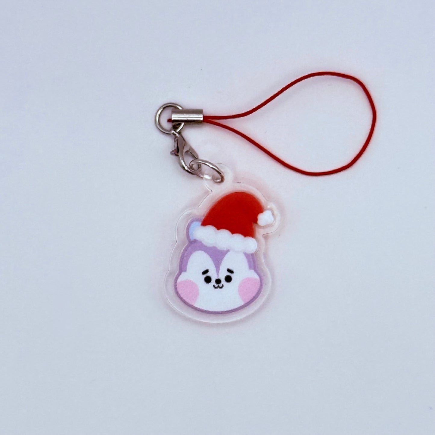 BT21 Santa Hat Double-Sided Phone Charm