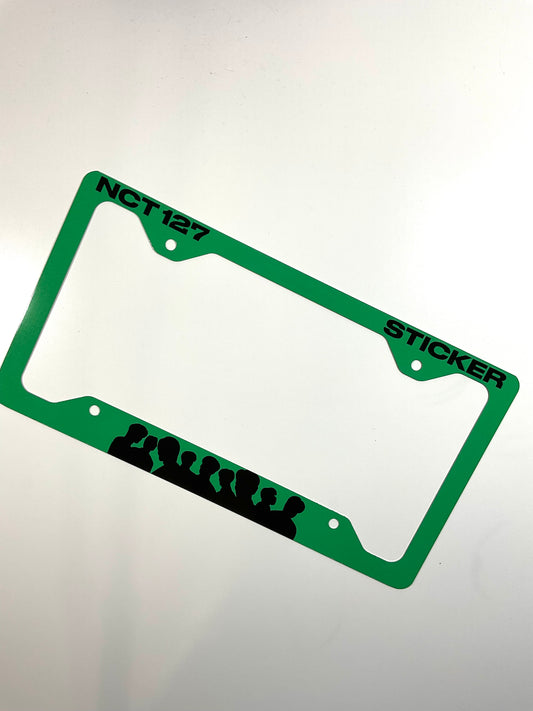 NCT 127 Sticker Inspired License Plate Frame