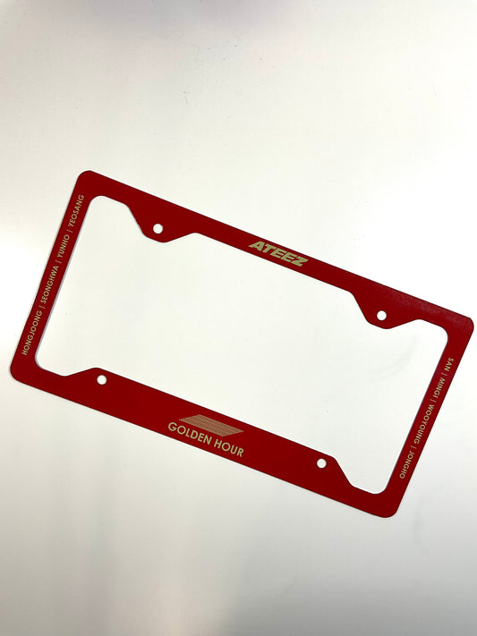 ATEEZ Golden Hour Inspired License Plate Frame