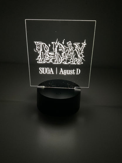 BTS SUGA/AGUST D D-DAY LED Night Light