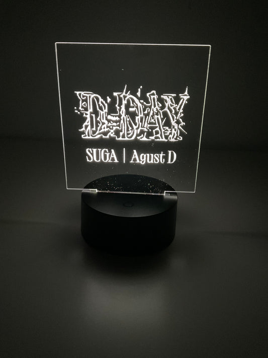 BTS SUGA/AGUST D D-DAY LED Night Light