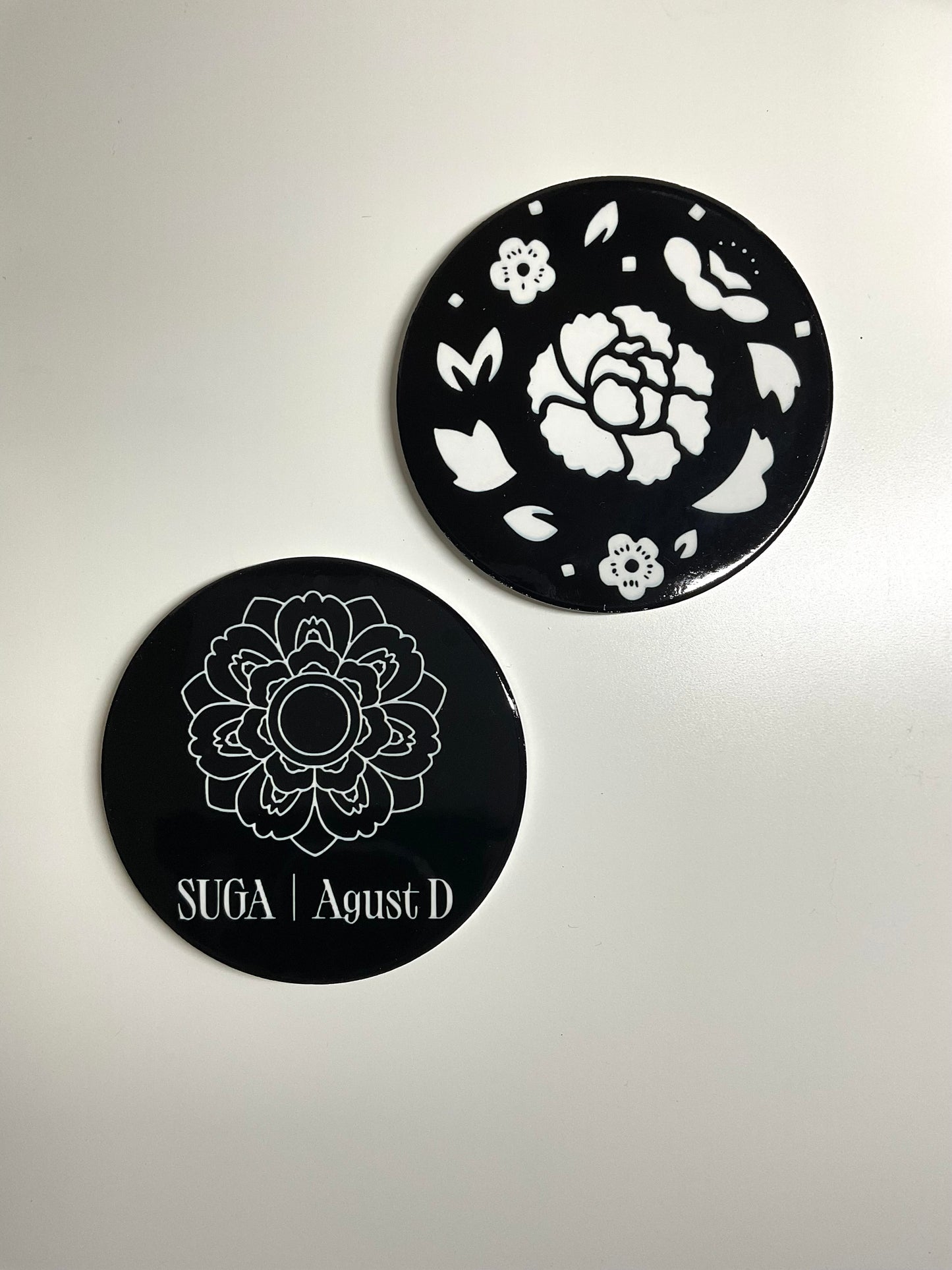 BTS Suga Lotus Flower Ceramic Home Coaster