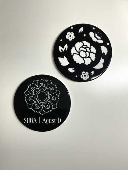 BTS Suga Lotus Flower Ceramic Home Coaster