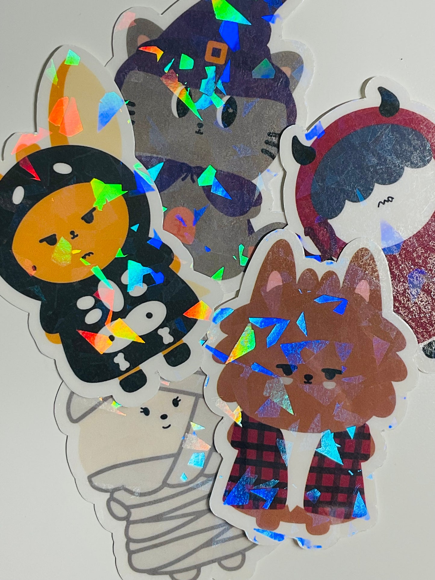 PPULBATU Halloween Themed Holographic Sticker