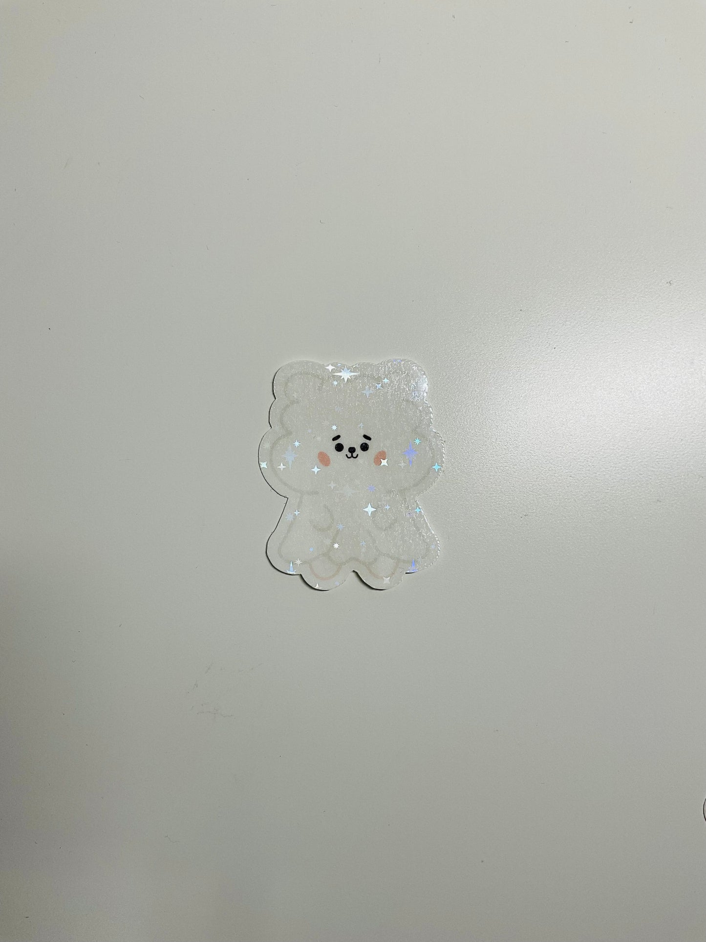 BT21 Ghost Themed Holographic Sticker