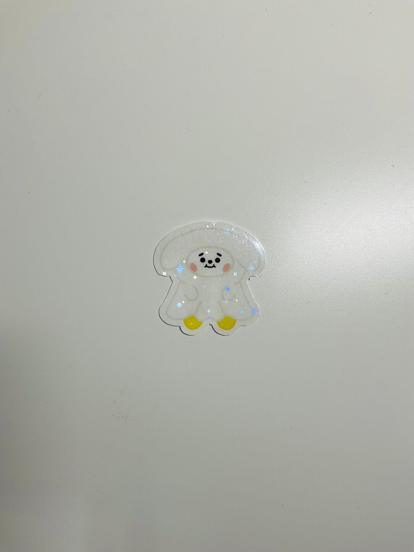 BT21 Ghost Themed Holographic Sticker