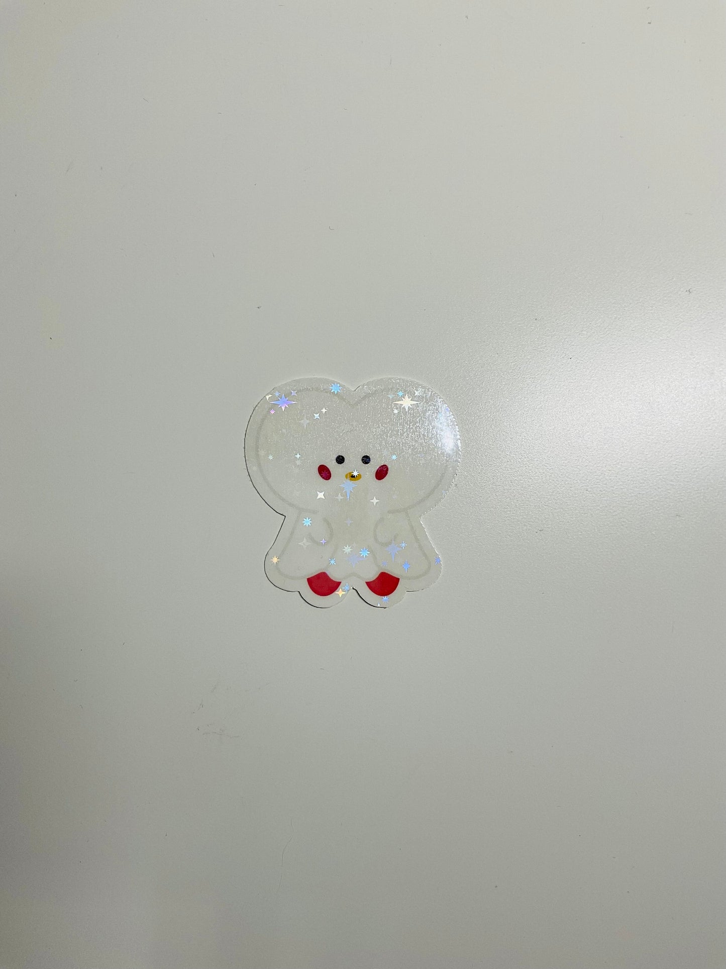 BT21 Ghost Themed Holographic Sticker