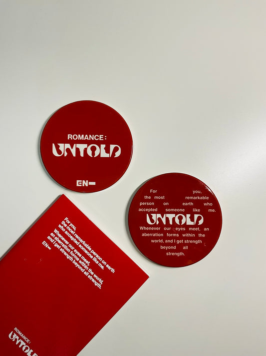 ENHYPEN Romance: Untold Ceramic Home Coaster