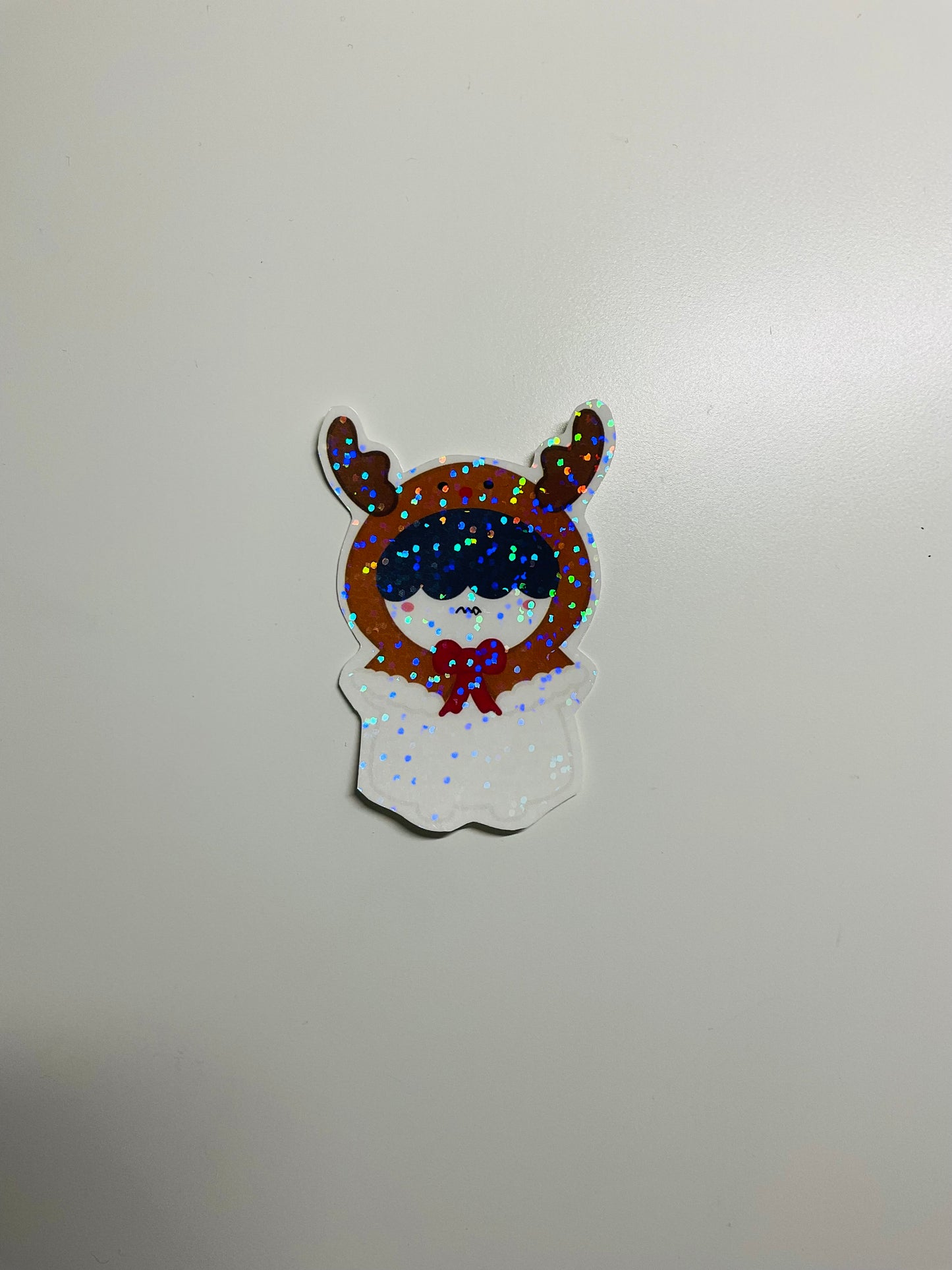 PPULBATU Reindeer Themed Holographic Sticker