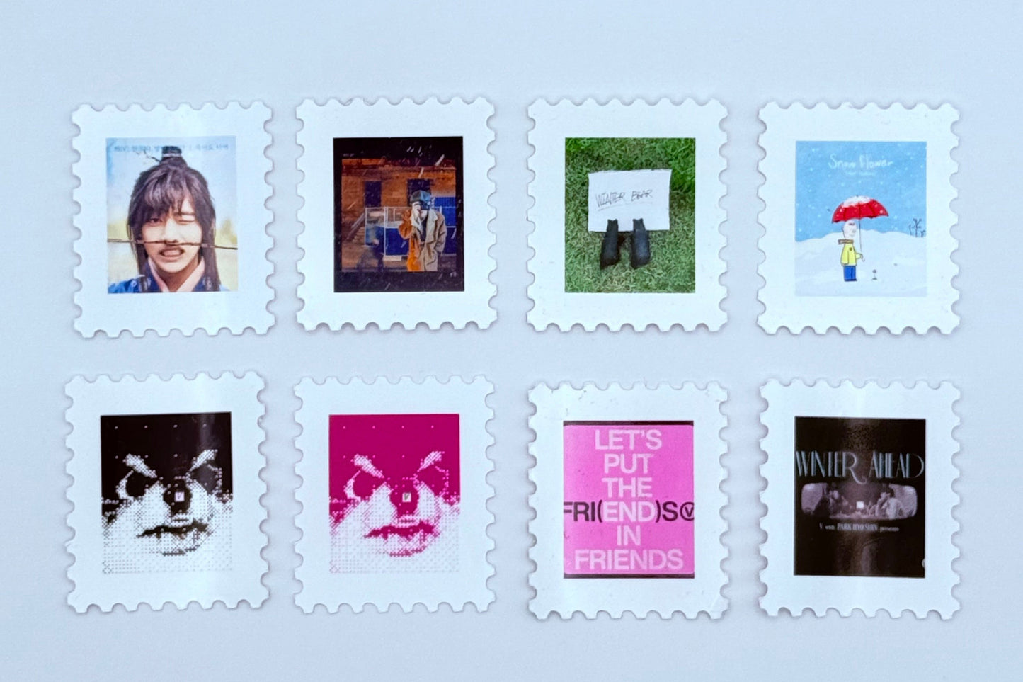 BTS Solo Discography Inspired Stamps