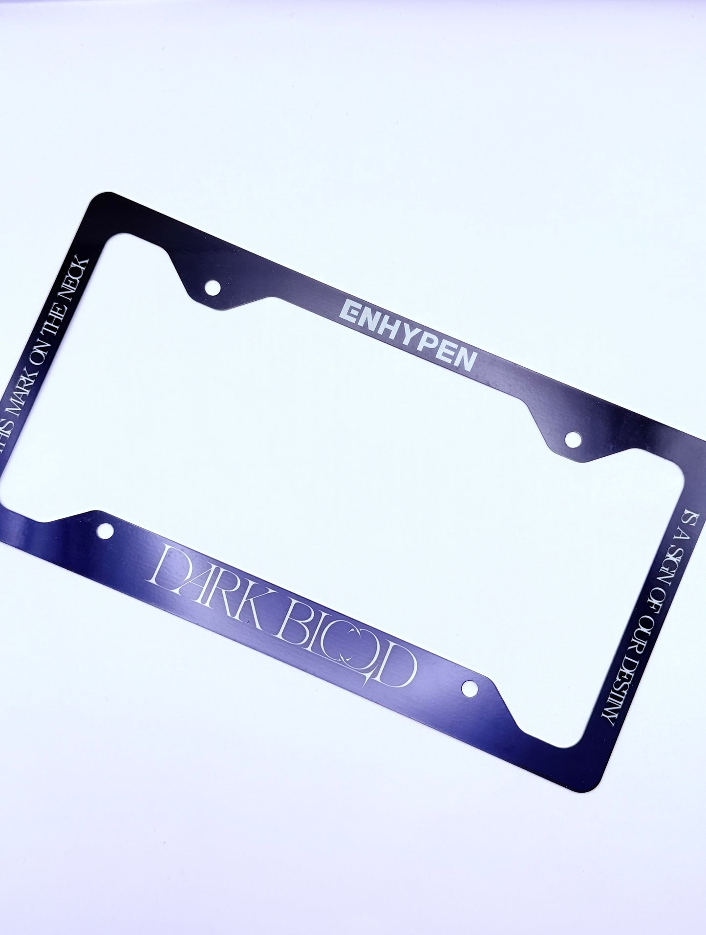 ENHYPEN Dark Blood Inspired License Plate Frame