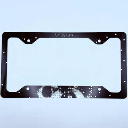 BTS V LAYO(V)ER Inspired License Plate Frame & Car Coaster Bundle