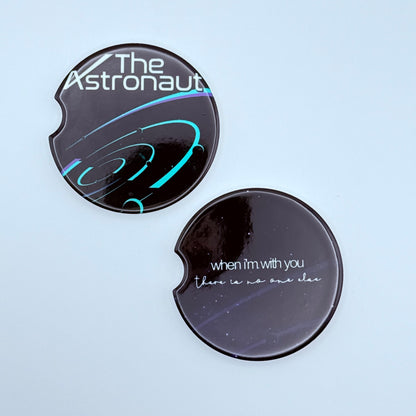 BTS Jin The Astronaut License Plate Frame & Car Coaster Bundle