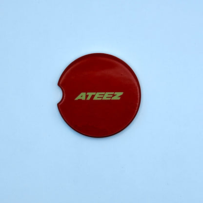 ATEEZ Golden Hour License Plate Frame & Car Coaster Bundle