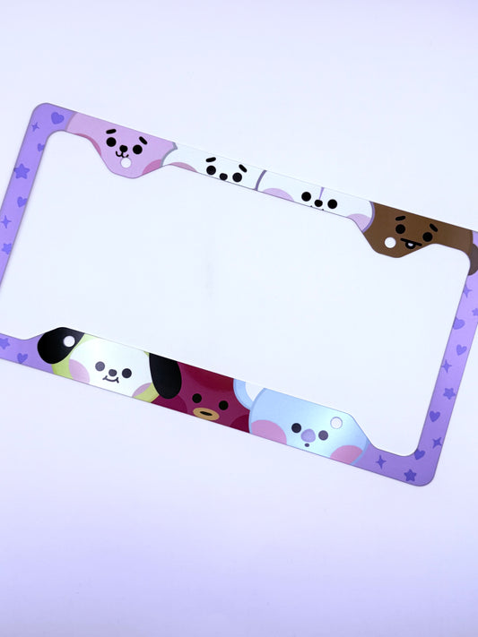 BT21 Inspired License Plate Frame