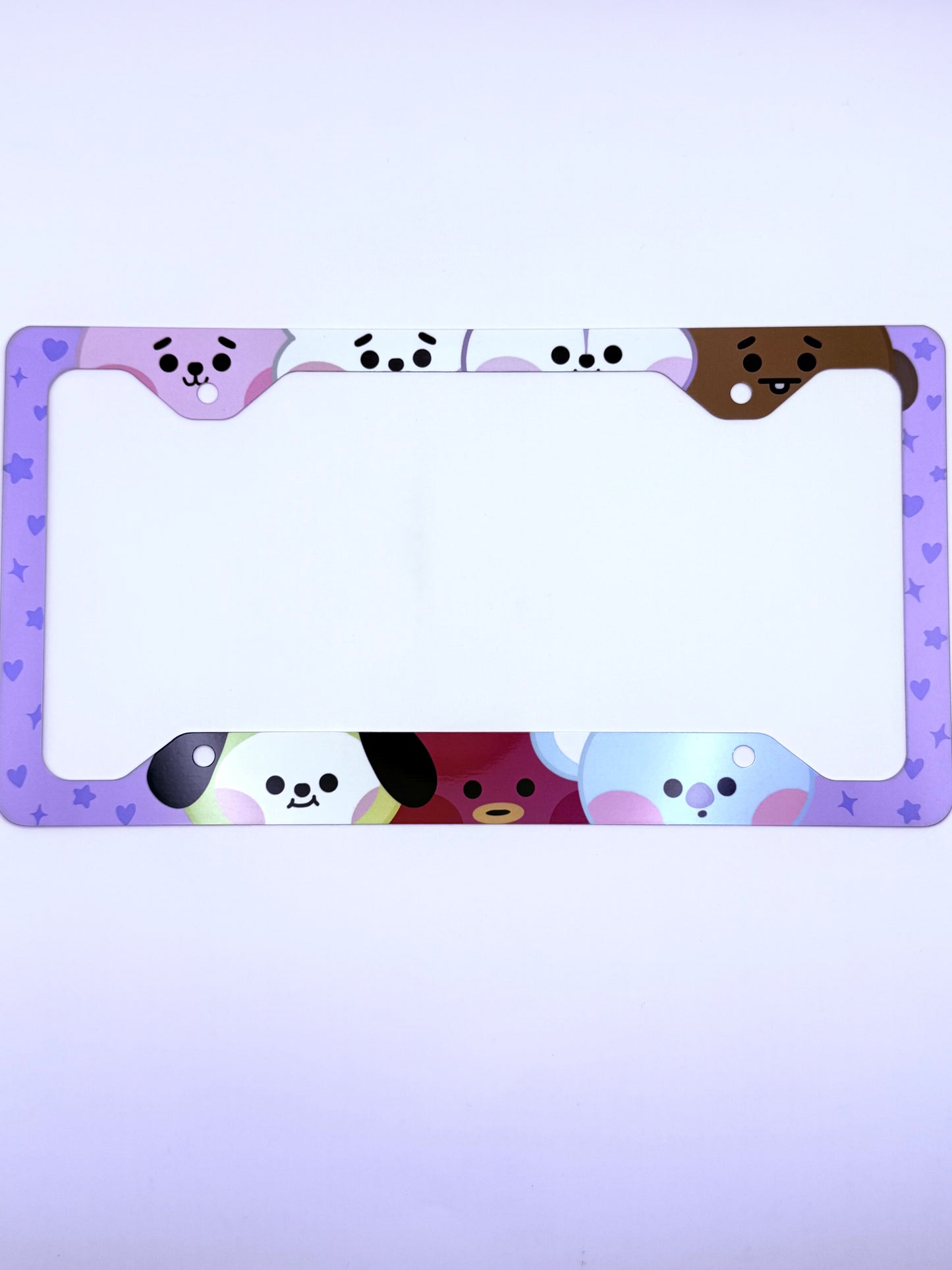 BT21 Inspired License Plate Frame