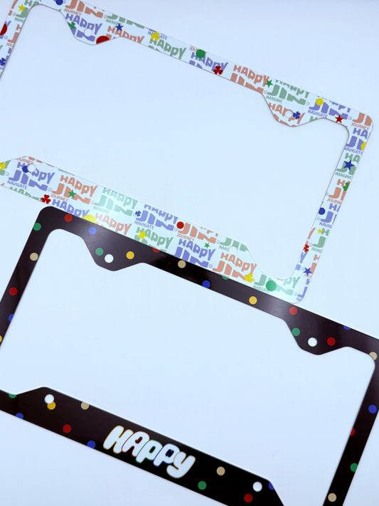 BTS Jin Happy Inspired License Plate Frame