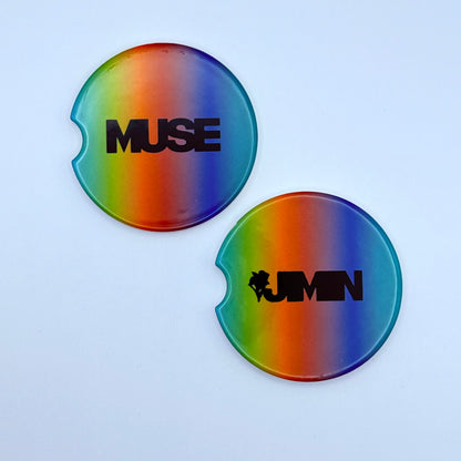 BTS Jimin Muse Inspired License Plate Frame & Car Coaster Bundle