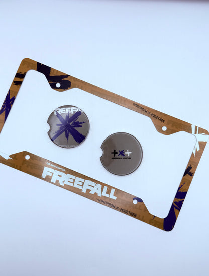 Tomorrow x Together The Name Chapter: Freefall Inspired License Plate Frame & Car Coaster Bundle