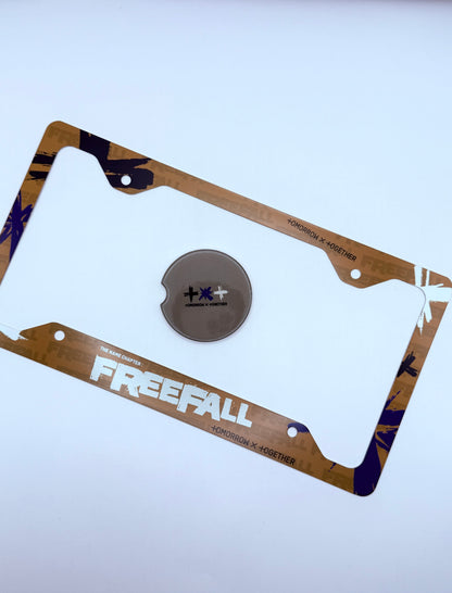 Tomorrow x Together The Name Chapter: Freefall Inspired License Plate Frame & Car Coaster Bundle