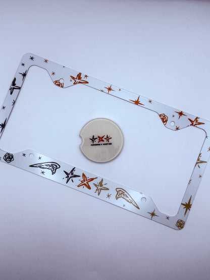 Tomorrow x Together minisode 3: Tomorrow Inspired License Plate Frame & Car Coaster Bundle