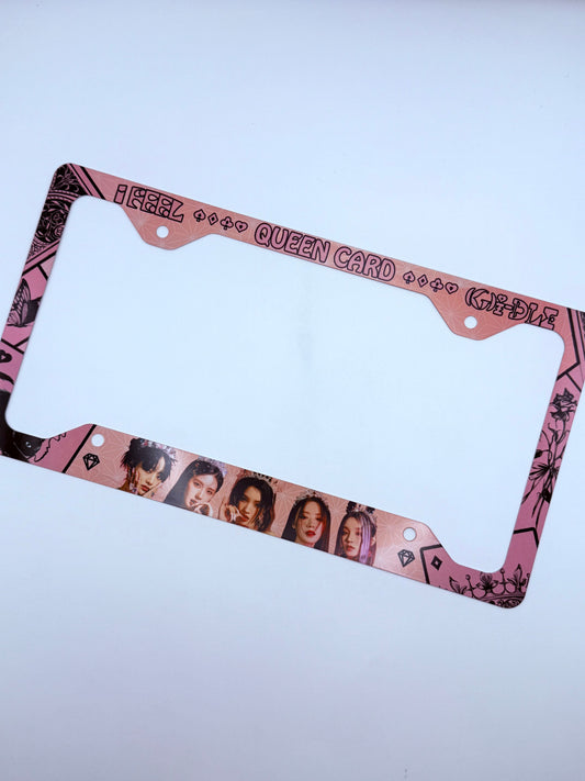 (G)I-DLE Queencard Inspired License Plate Frame