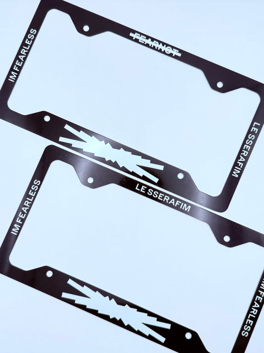 LE SSERAFIM Themed License Plate Frame