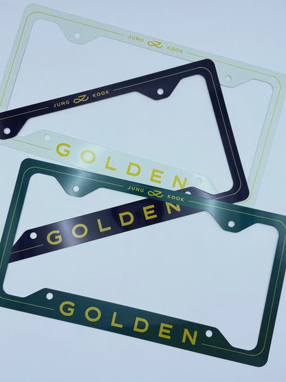 BTS Jungkook Golden Inspired License Plate Frame