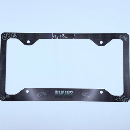 NewJeans OMG Themed License Plate Frame & Car Coaster Bundle