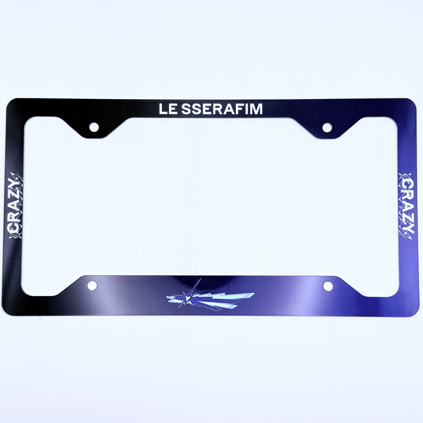 LE SSERAFIM CRAZY Themed License Plate Frame