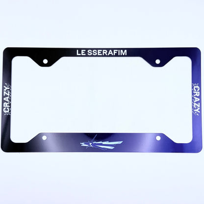 LE SSERAFIM CRAZY Themed License Plate Frame