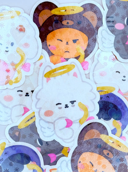 PPULBATU Cupid Themed Holographic Sticker