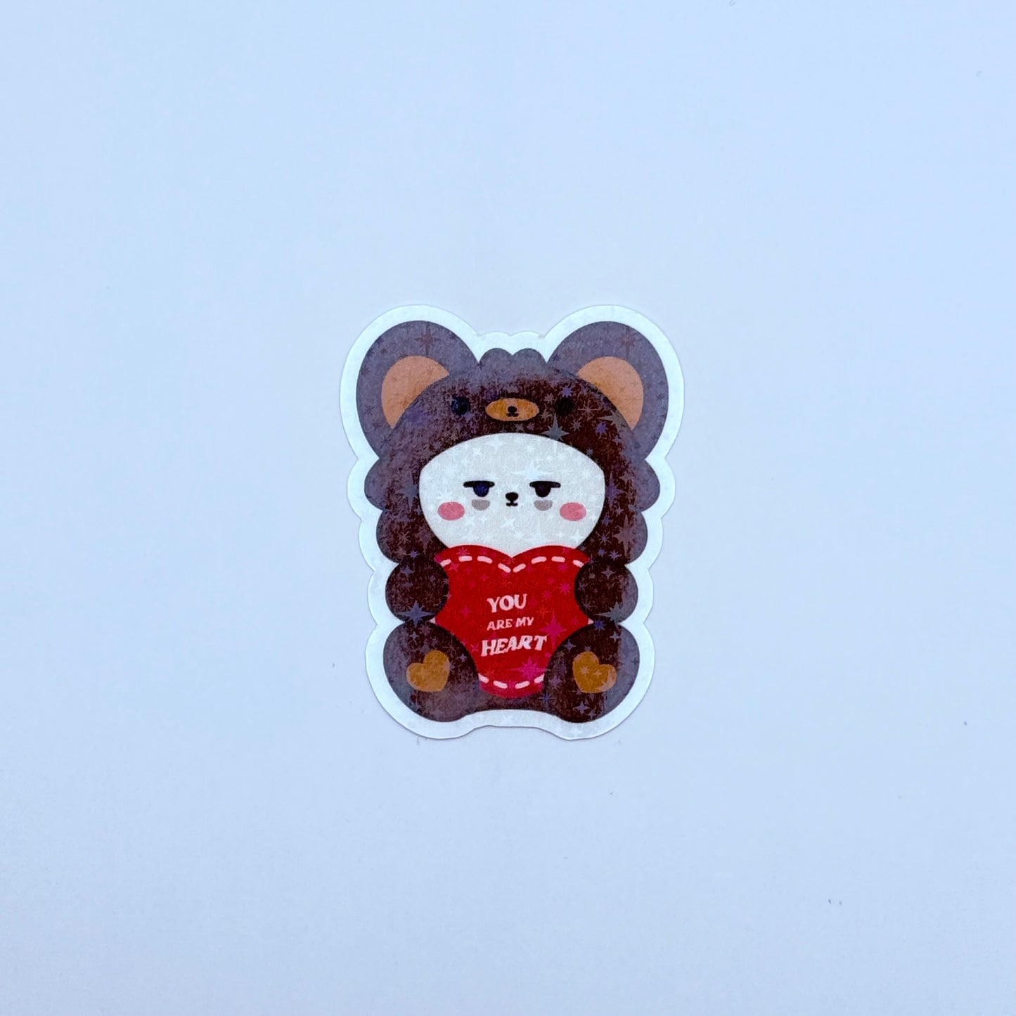 PPULBATU Teddy Bear Themed Holographic Sticker