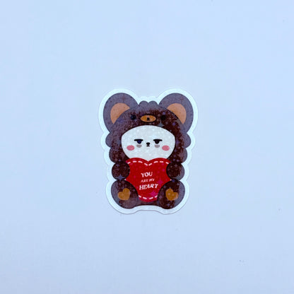 PPULBATU Teddy Bear Themed Holographic Sticker
