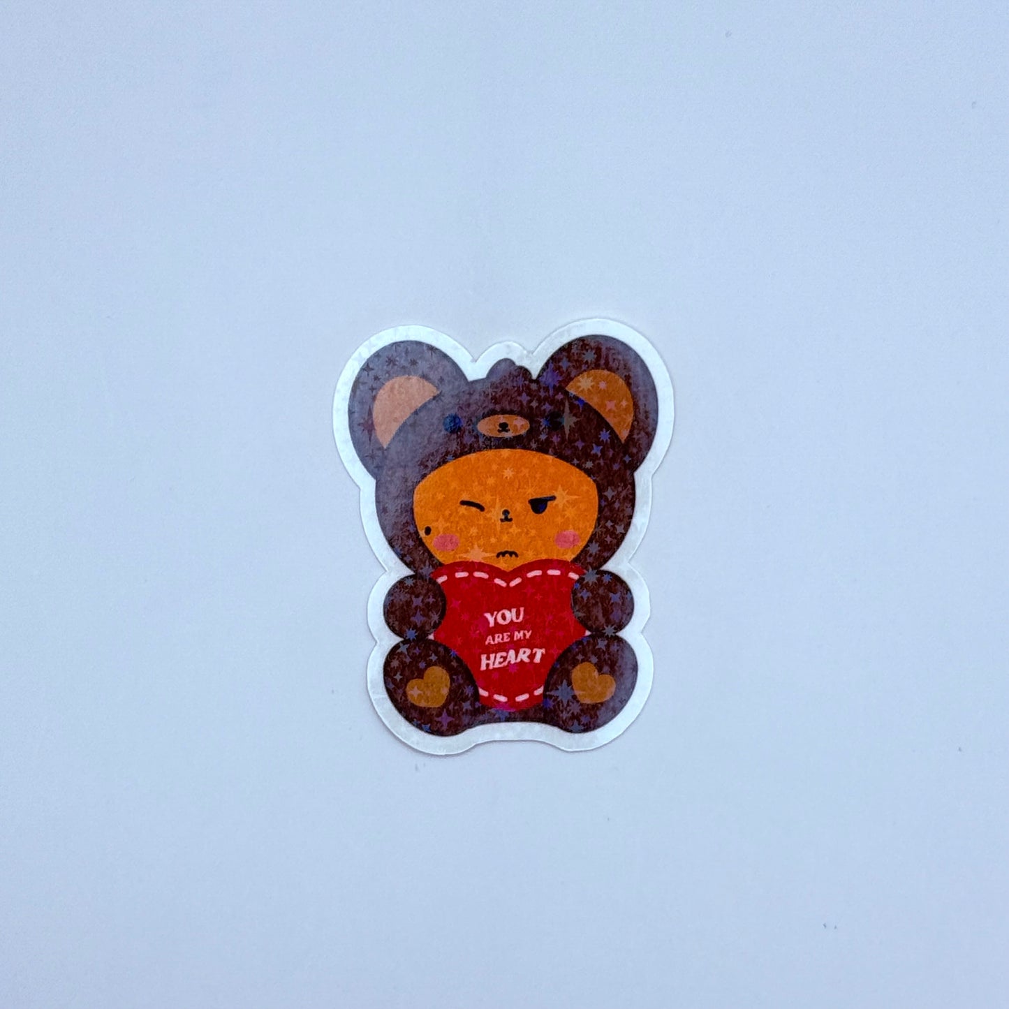 PPULBATU Teddy Bear Themed Holographic Sticker