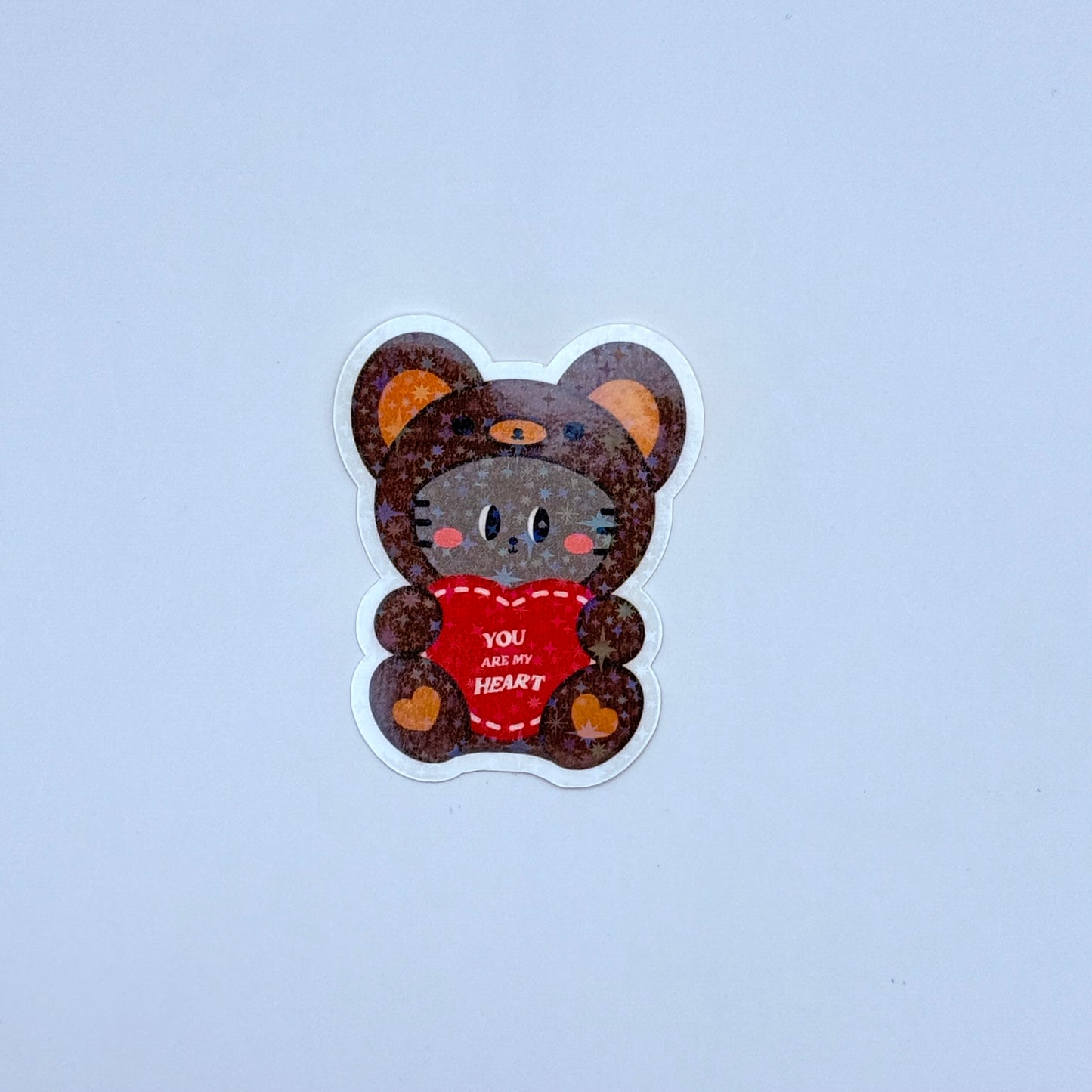 PPULBATU Teddy Bear Themed Holographic Sticker
