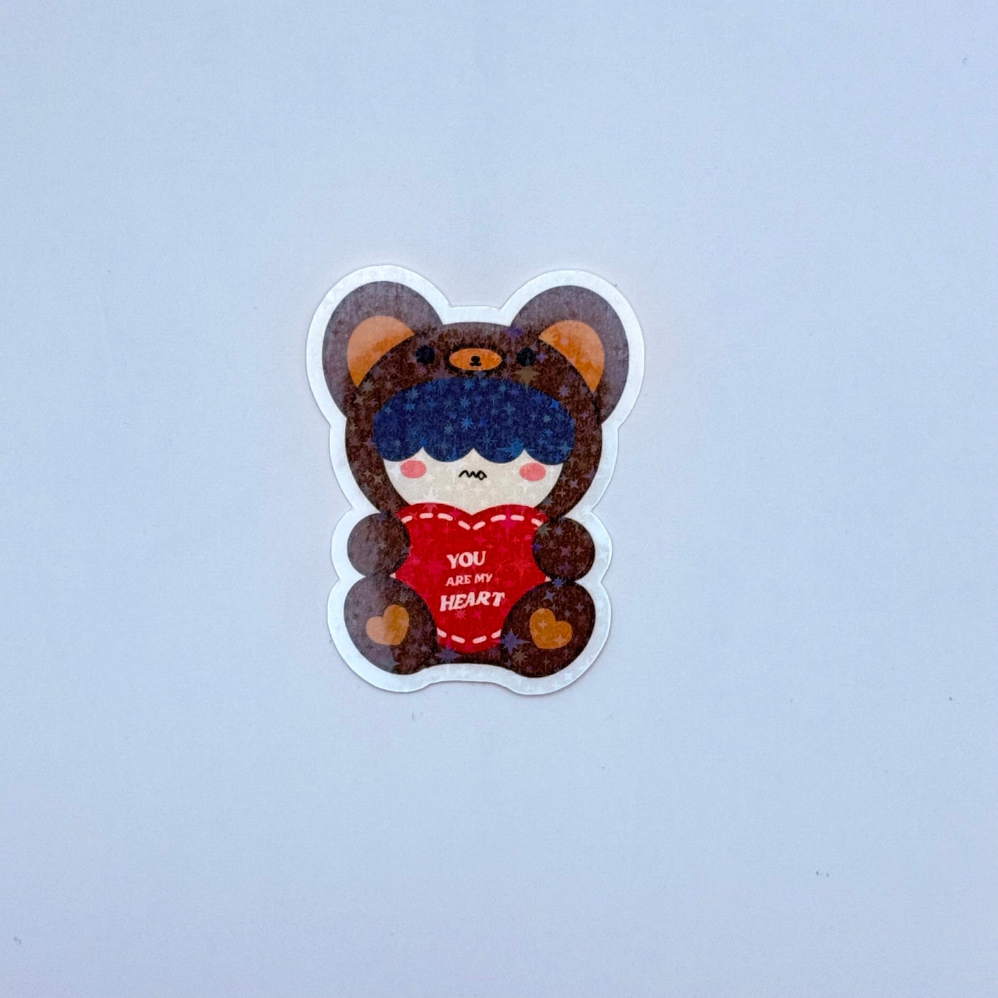 PPULBATU Teddy Bear Themed Holographic Sticker