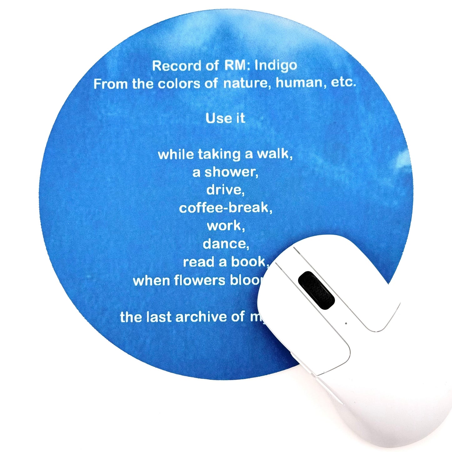 BTS RM Indigo Neoprene Mousepad