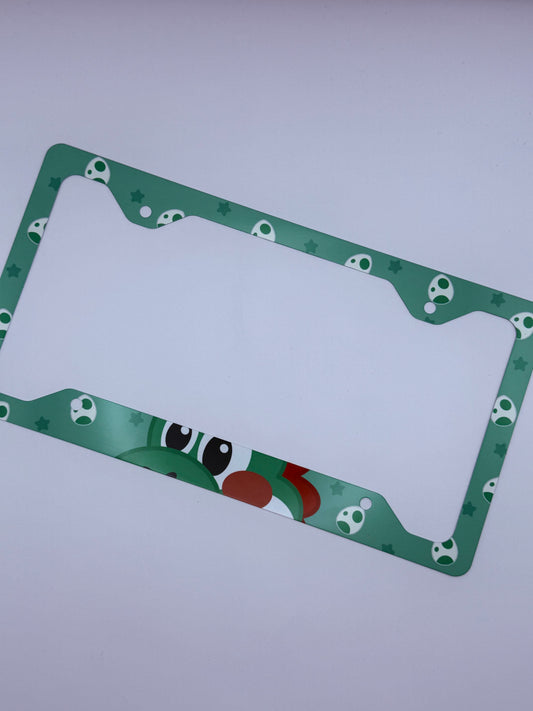 Yoshi Themed License Plate Frame