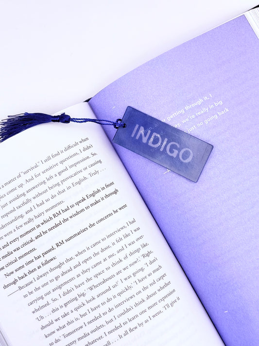 BTS RM Indigo Acrylic Bookmark