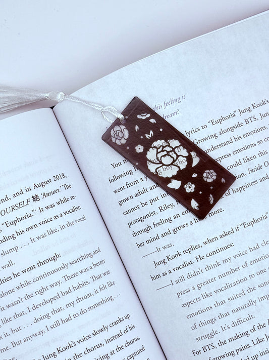 BTS SUGA/AGUST D Lotus Flower Acrylic Bookmark