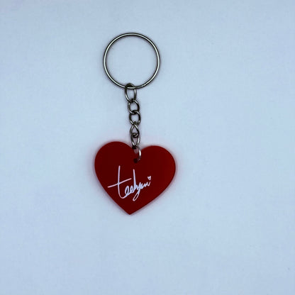 Tomorrow x Together Member Heart-Shaped Acrylic Keychain