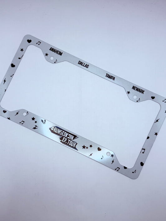 BTS Jin #RUNSEOKJIN_EP TOUR Inspired License Plate Frame